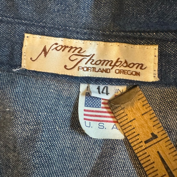 VTG Denim Long Sleeve Shirt Dress - Picture 7 of 13